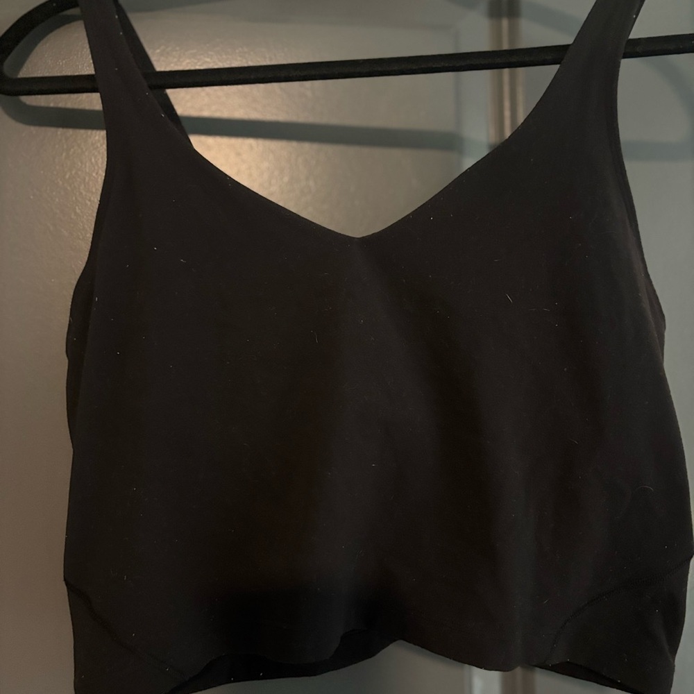Black Lululemon Cropped Align Tank